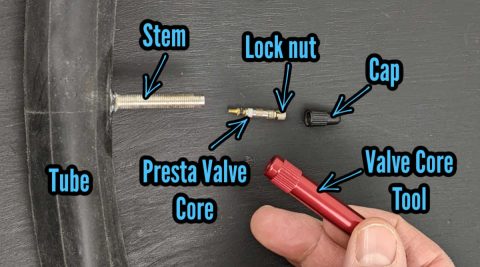 presta cycle valve