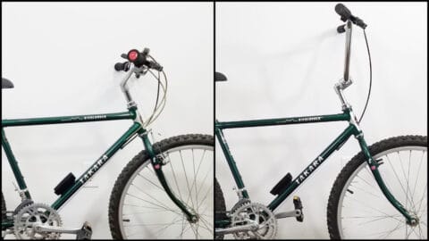 mountain bike with bmx handlebars