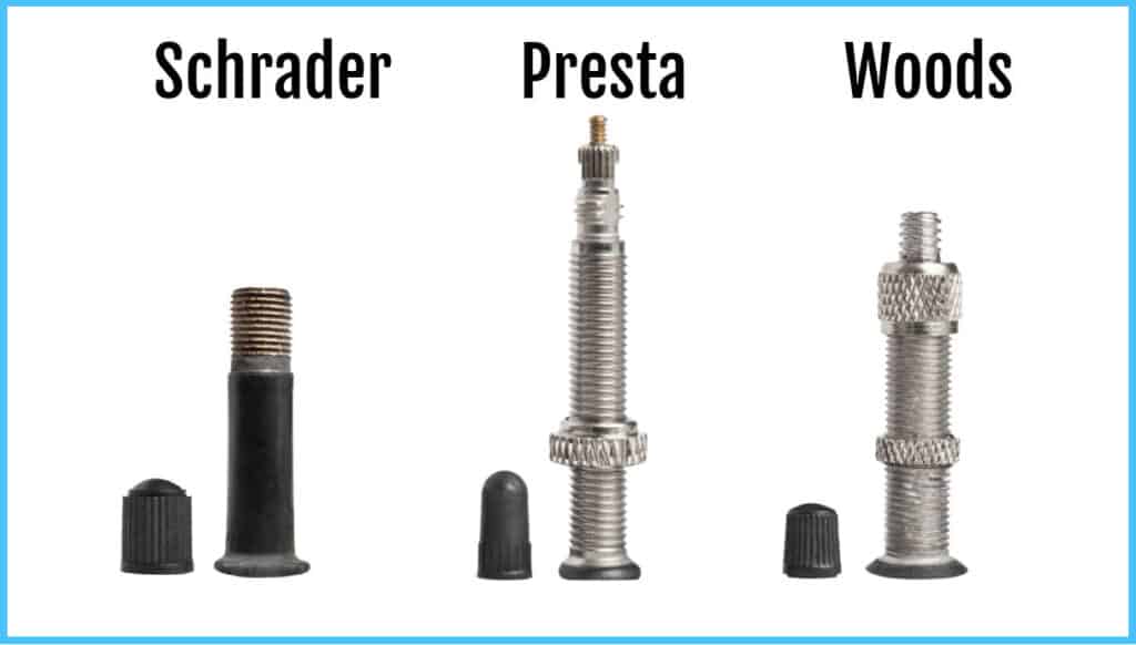 Schrader, Presta and Woods Valve for Bikes